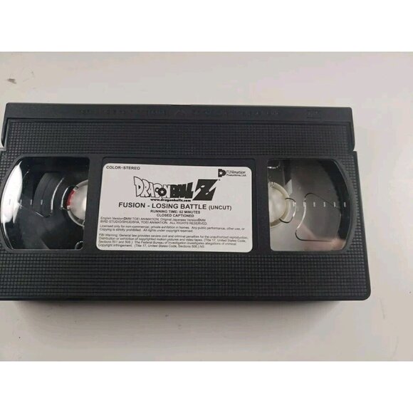 Dragonball Z Losing Battle Uncut VHS Fusion Saga DBZ Anime Toriyama - Picture 3 of 4